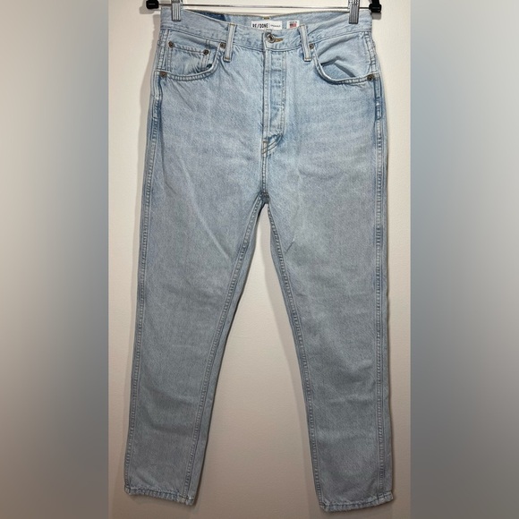Re/Done Denim - RE/DONE Jeans Women’s Size 28 Originals 50s Cigarette in Aged Light